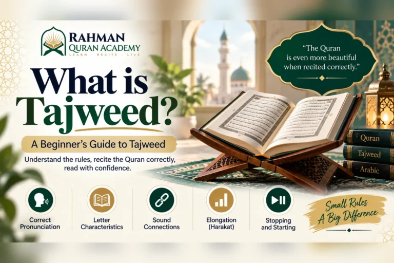 What is Tajweed and how it helps with correct Quran pronunciation, sound, elongation and stopping`